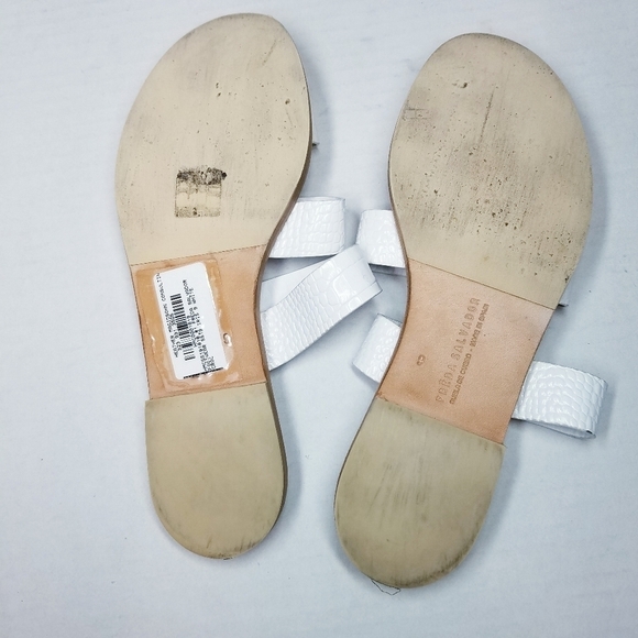 Freda Salvador | Iris White Crocodile Sandals 9 - Picture 7 of 10